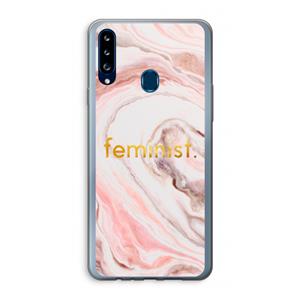 CaseCompany Feminist: Samsung Galaxy A20s Transparant Hoesje
