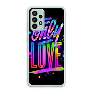 CaseCompany Only Love: Samsung Galaxy A52s 5G Transparant Hoesje