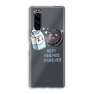 CaseCompany Best Friend Forever: Sony Xperia 5 Transparant Hoesje