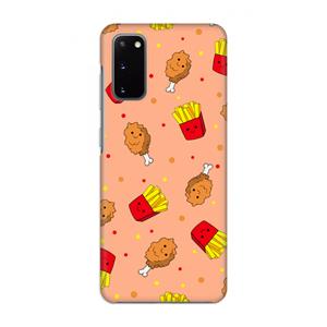 CaseCompany Chicken 'n Fries: Volledig geprint Samsung Galaxy S20 Hoesje