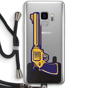 CaseCompany Pew Pew Pew: Samsung Galaxy S9 Transparant Hoesje met koord