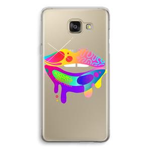 CaseCompany Lip Palette: Samsung Galaxy A5 (2016) Transparant Hoesje