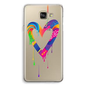 CaseCompany Melts My Heart: Samsung Galaxy A5 (2016) Transparant Hoesje