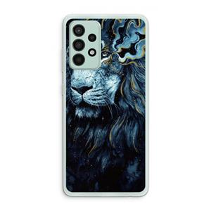 CaseCompany Darkness Lion: Samsung Galaxy A52s 5G Transparant Hoesje