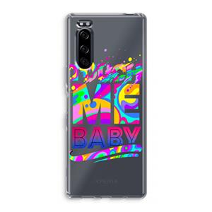CaseCompany Touch Me: Sony Xperia 5 Transparant Hoesje