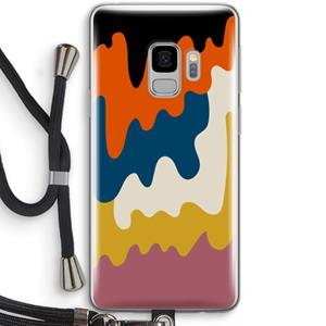 CaseCompany Baar A: Samsung Galaxy S9 Transparant Hoesje met koord
