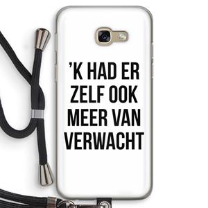 CaseCompany Meer verwacht: Samsung Galaxy A5 (2017) Transparant Hoesje met koord