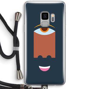 CaseCompany Mono M: Samsung Galaxy S9 Transparant Hoesje met koord