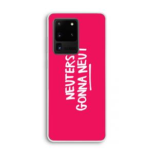 CaseCompany Neuters (roze): Samsung Galaxy S20 Ultra Transparant Hoesje