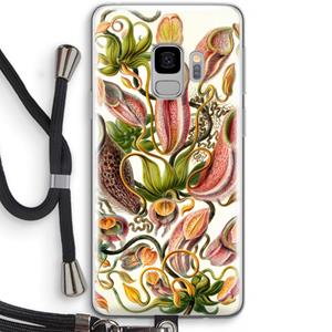 CaseCompany Haeckel Nepenthaceae: Samsung Galaxy S9 Transparant Hoesje met koord