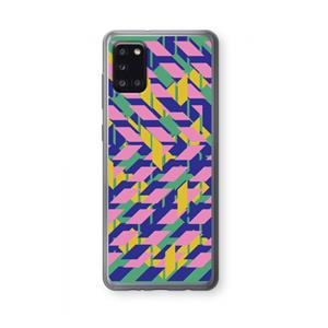 CaseCompany Skew Blush 1: Samsung Galaxy A31 Transparant Hoesje