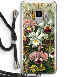 CaseCompany Haeckel Orchidae: Samsung Galaxy S9 Transparant Hoesje met koord