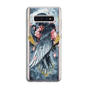 CaseCompany Golden Raven: Samsung Galaxy S10 4G Transparant Hoesje