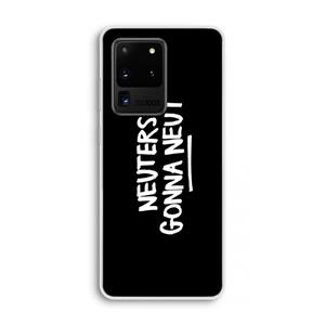 CaseCompany Neuters (zwart): Samsung Galaxy S20 Ultra Transparant Hoesje