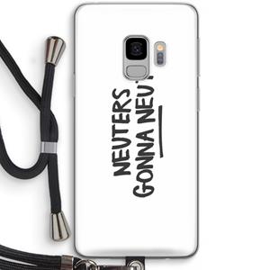 CaseCompany Neuters: Samsung Galaxy S9 Transparant Hoesje met koord