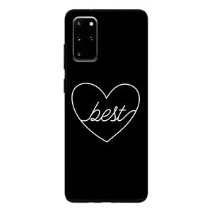 CaseCompany Best heart black: Samsung Galaxy S20 Plus Tough Case