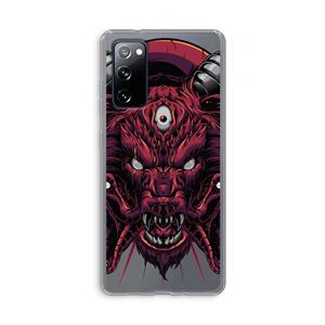CaseCompany Hell Hound and Serpents: Samsung Galaxy S20 FE / S20 FE 5G Transparant Hoesje