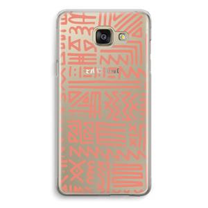 CaseCompany Marrakech Pink: Samsung Galaxy A5 (2016) Transparant Hoesje