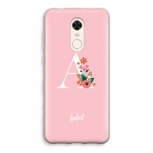 CaseCompany Pink Bouquet: Xiaomi Redmi 5 Transparant Hoesje