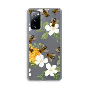 CaseCompany No flowers without bees: Samsung Galaxy S20 FE / S20 FE 5G Transparant Hoesje