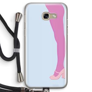 CaseCompany Pink panty: Samsung Galaxy A5 (2017) Transparant Hoesje met koord