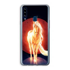 CaseCompany Last Unicorn: Samsung Galaxy A20s Transparant Hoesje