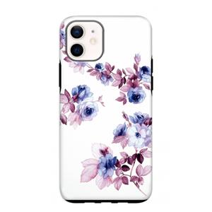 CaseCompany Waterverf bloemen: iPhone 12 mini Tough Case