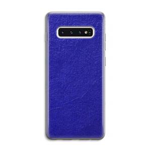 CaseCompany Majorelle Blue: Samsung Galaxy S10 4G Transparant Hoesje
