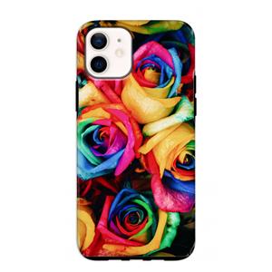 CaseCompany Neon bloemen: iPhone 12 mini Tough Case