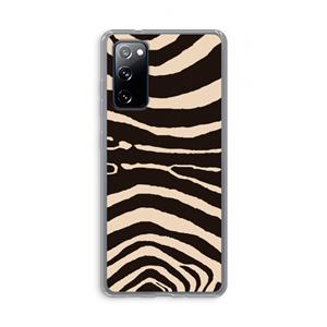 CaseCompany Arizona Zebra: Samsung Galaxy S20 FE / S20 FE 5G Transparant Hoesje