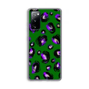 CaseCompany Green Cheetah: Samsung Galaxy S20 FE / S20 FE 5G Transparant Hoesje