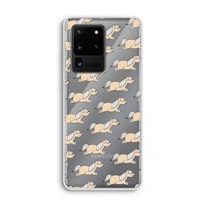 CaseCompany Ponys: Samsung Galaxy S20 Ultra Transparant Hoesje
