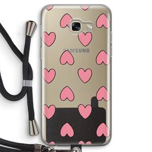 CaseCompany Ondersteboven verliefd: Samsung Galaxy A5 (2017) Transparant Hoesje met koord