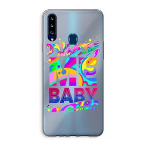 CaseCompany Touch Me: Samsung Galaxy A20s Transparant Hoesje