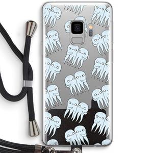 CaseCompany Octopussen: Samsung Galaxy S9 Transparant Hoesje met koord