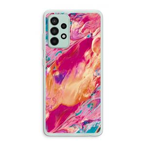 CaseCompany Pastel Echoes: Samsung Galaxy A52s 5G Transparant Hoesje