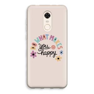 CaseCompany Happy days: Xiaomi Redmi 5 Transparant Hoesje