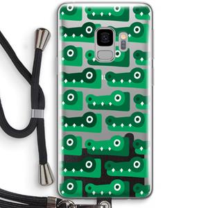 CaseCompany Crocs: Samsung Galaxy S9 Transparant Hoesje met koord