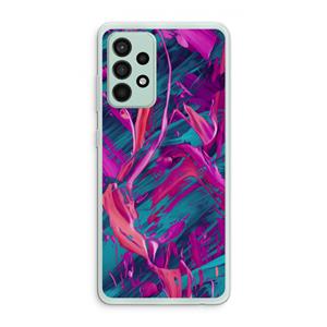 CaseCompany Pink Clouds: Samsung Galaxy A52s 5G Transparant Hoesje