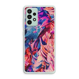 CaseCompany Pink Orchard: Samsung Galaxy A52s 5G Transparant Hoesje