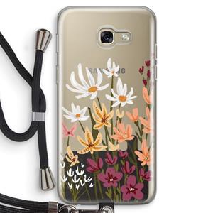 CaseCompany Painted wildflowers: Samsung Galaxy A5 (2017) Transparant Hoesje met koord