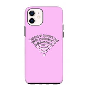 CaseCompany Home Is Where The Wifi Is: iPhone 12 mini Tough Case