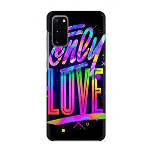 CaseCompany Only Love: Volledig geprint Samsung Galaxy S20 Hoesje
