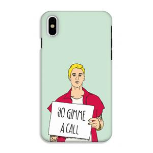 CaseCompany Gimme a call: iPhone XS Tough Case