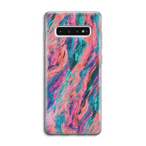 CaseCompany Electric Times: Samsung Galaxy S10 4G Transparant Hoesje