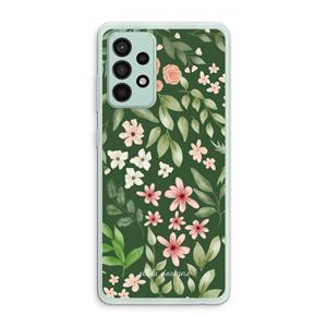 CaseCompany Botanical green sweet flower heaven: Samsung Galaxy A52s 5G Transparant Hoesje