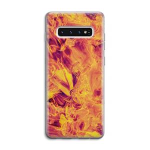 CaseCompany Eternal Fire: Samsung Galaxy S10 4G Transparant Hoesje