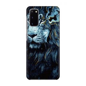 CaseCompany Darkness Lion: Volledig geprint Samsung Galaxy S20 Hoesje