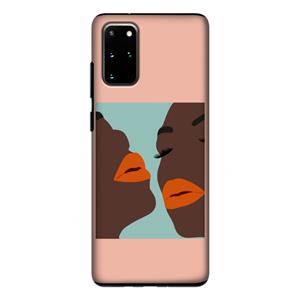 CaseCompany Orange lips: Samsung Galaxy S20 Plus Tough Case