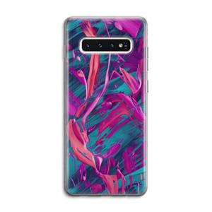 CaseCompany Pink Clouds: Samsung Galaxy S10 4G Transparant Hoesje